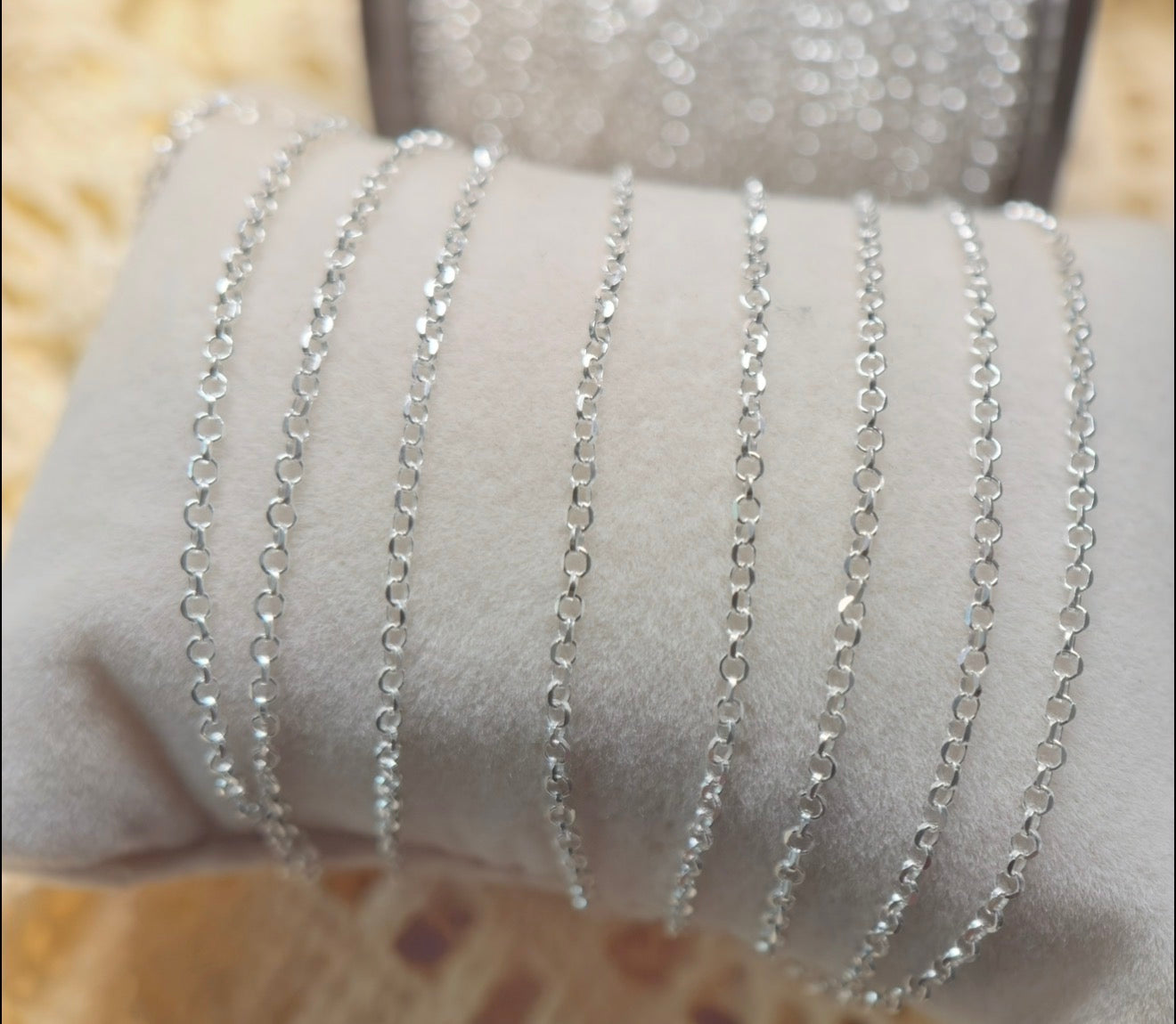 Diamond Dust Rolo | 1.8MM Italian Sterling Silver