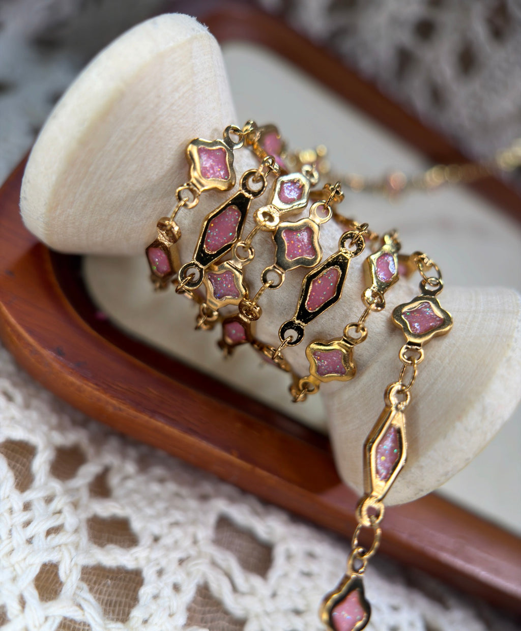 💕 Pretty in Pink Clover Rhombus 🍀✨