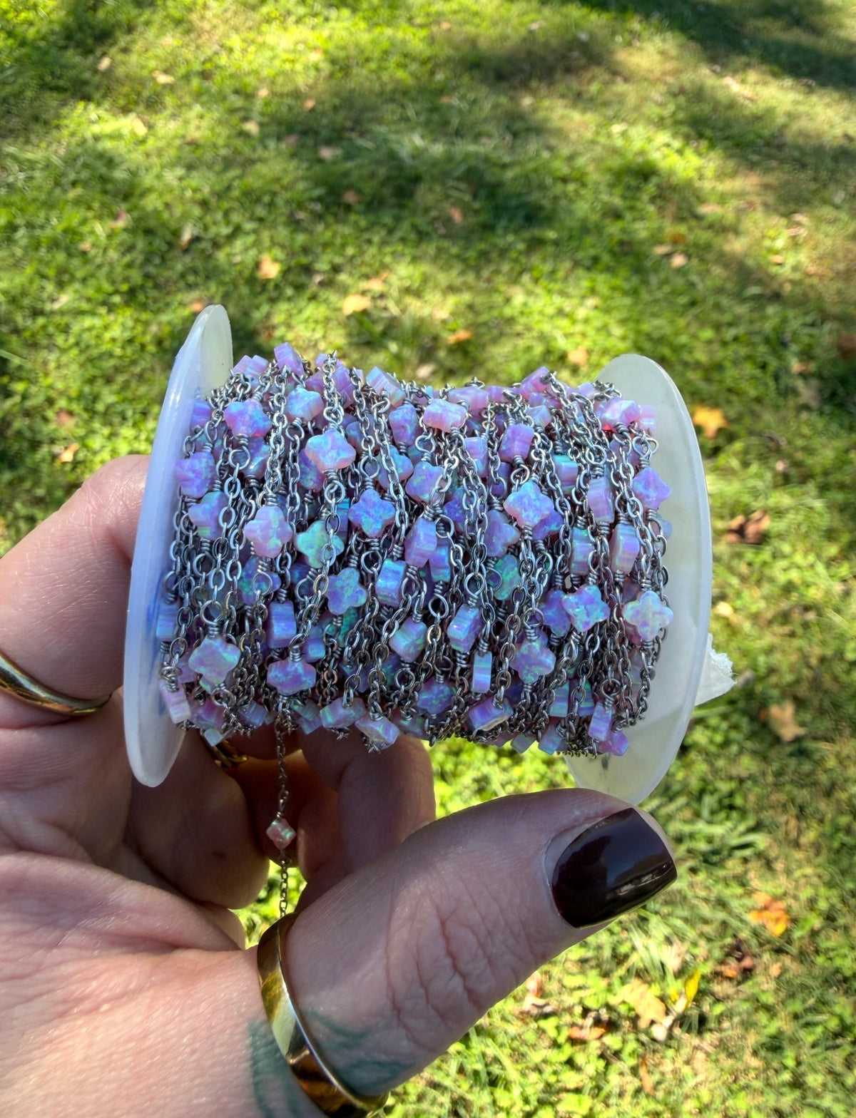 Pink multicolor | fire opal clover
