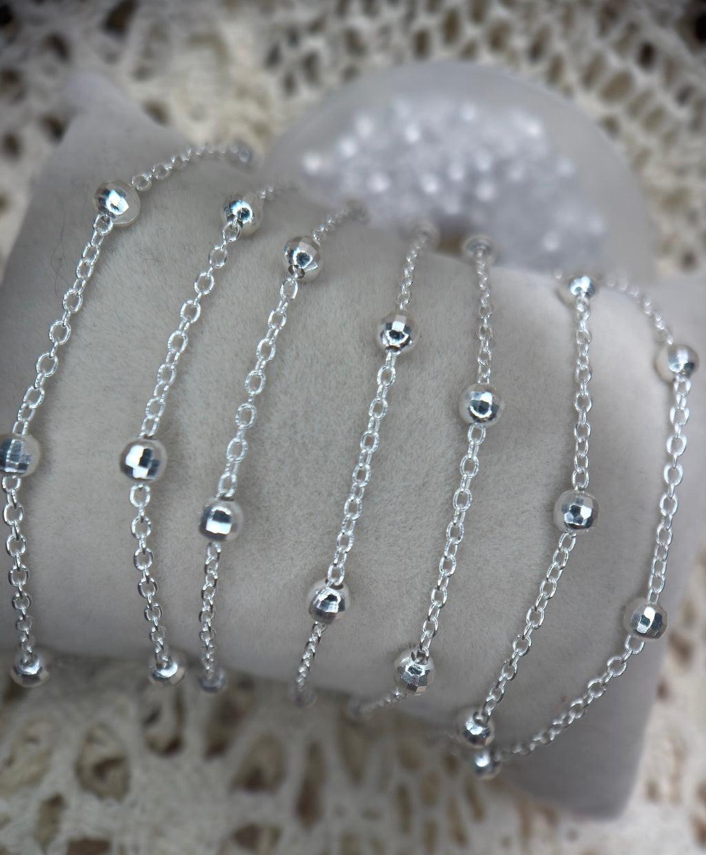 ✨ Disco Forever | 925 Sterling Silver | Satellite Bead Chain ✨