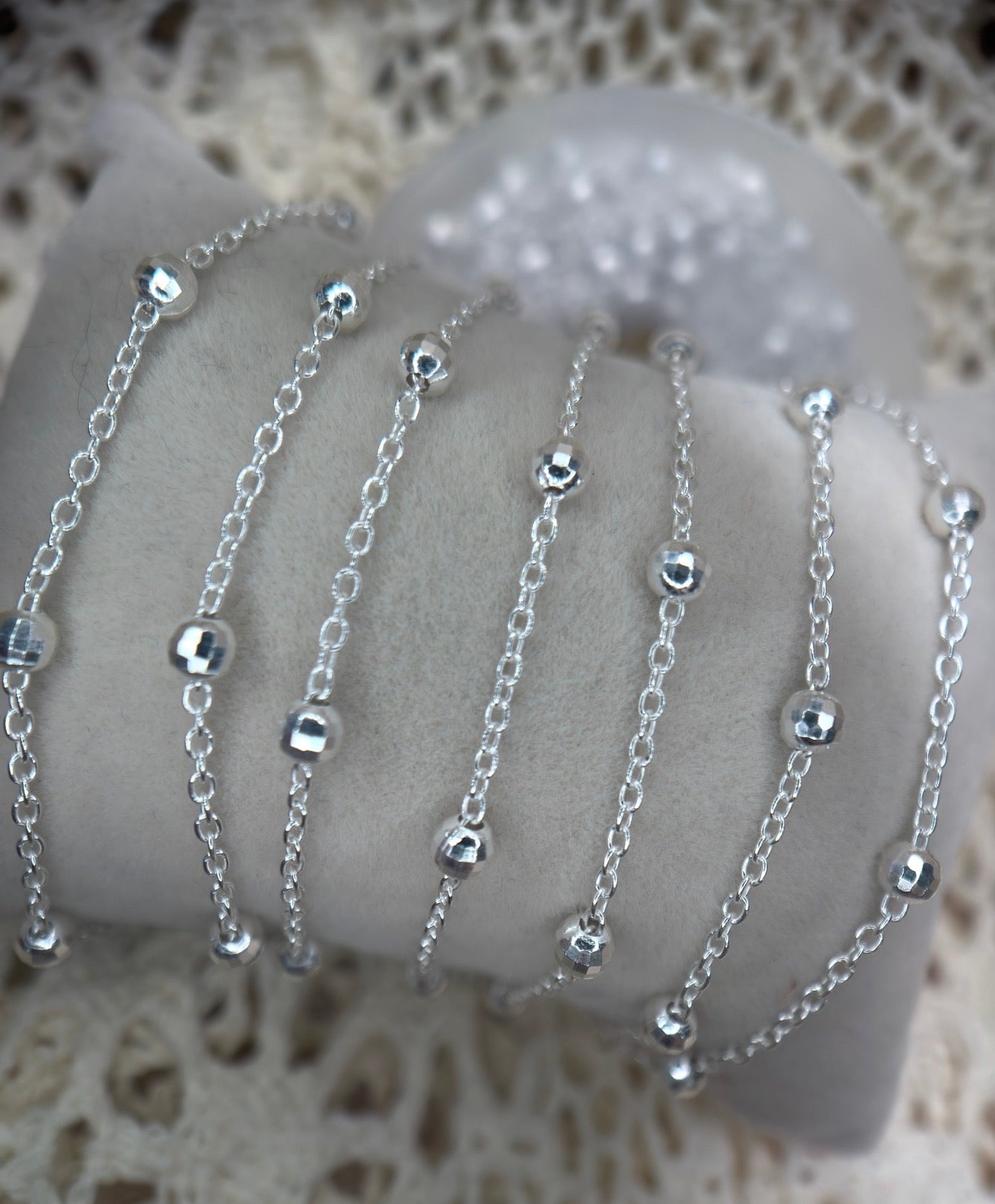 ✨ Disco Forever | 925 Sterling Silver | Satellite Bead Chain ✨