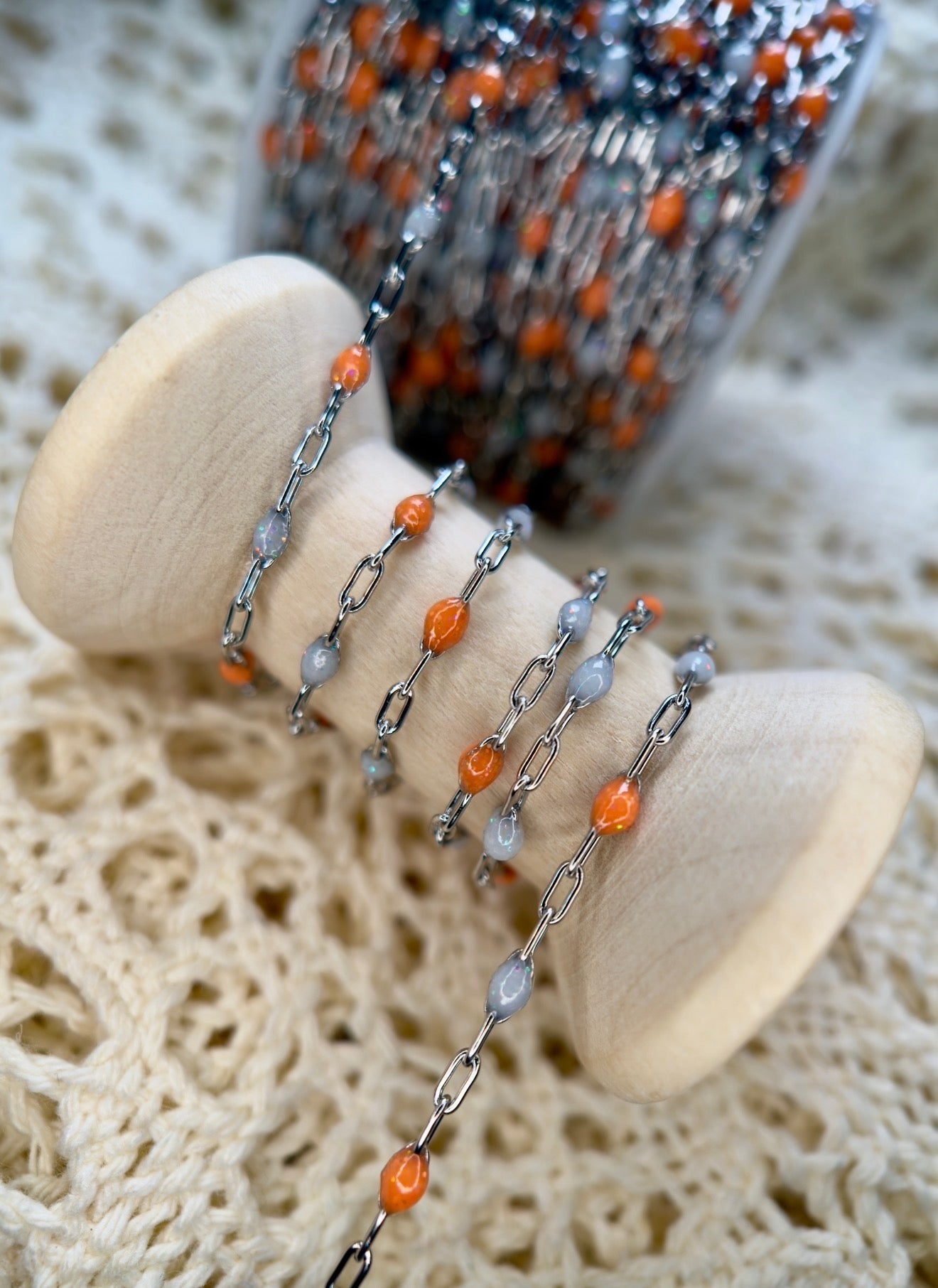 Tennessee Orange™ Sunburst Chain | 14K PVD Gold & 316 Surgical Stainless Steel | Rocky Top Collection |