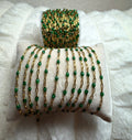 14K PVD/316 Stainless Steel Birthstone - May Emerald
