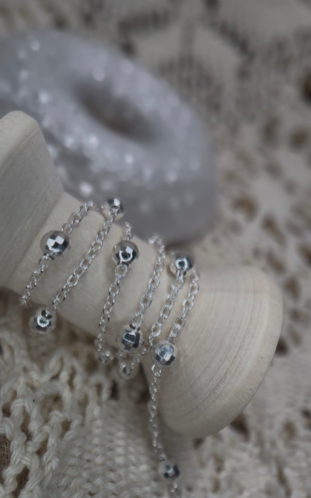 ✨ Disco Forever | 925 Sterling Silver | Satellite Bead Chain ✨