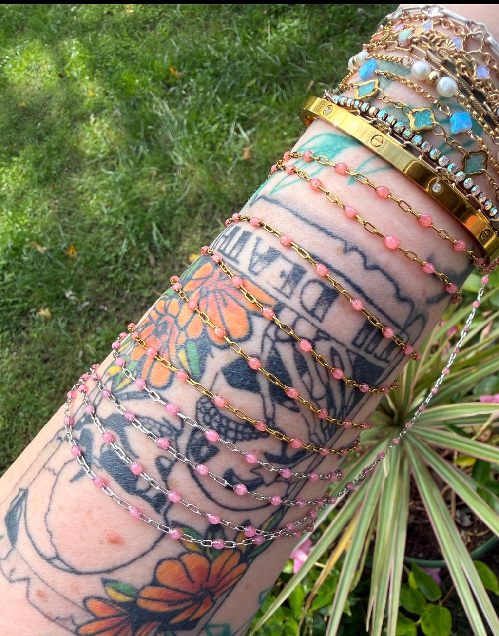 Peachy Dreams Sunburst Chain