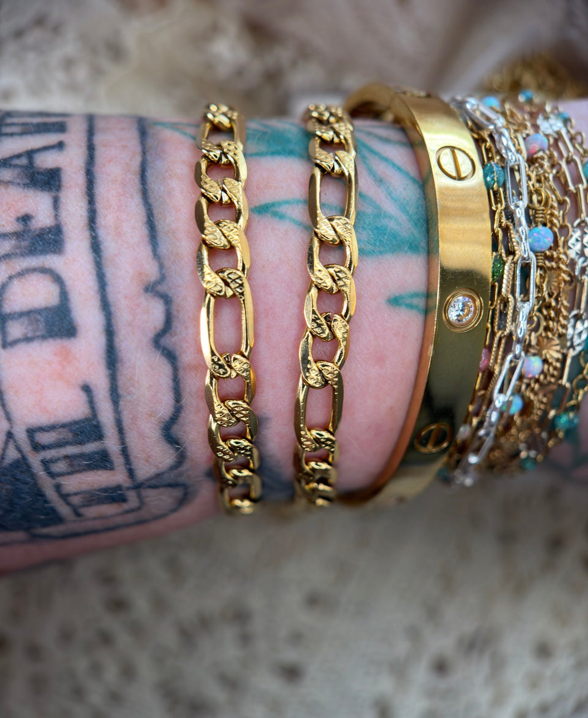 🤠 THE OUTLAW | Diamond-Cut Figaro ⛓️✨
