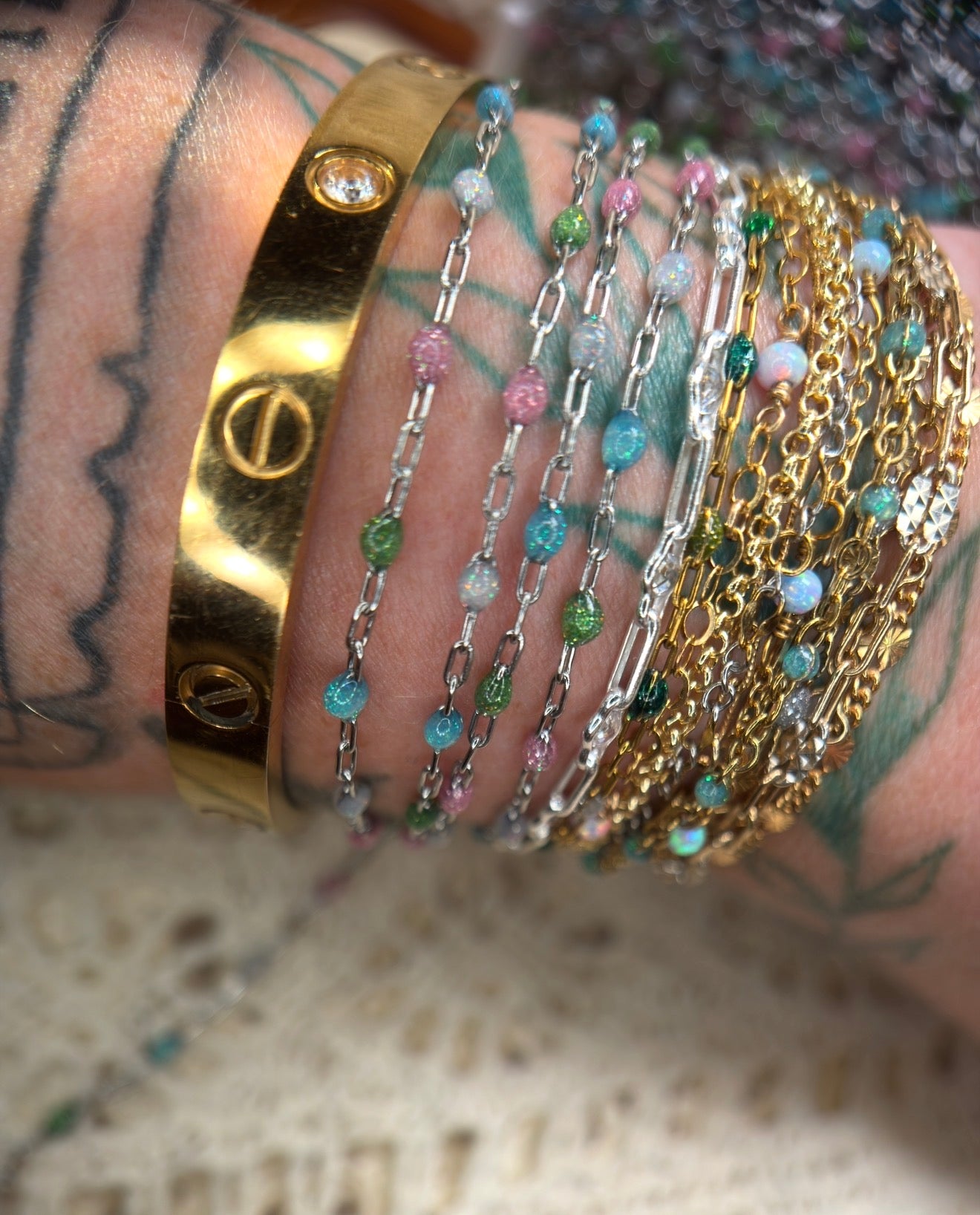 ✨ Afterglow Sunburst | 14K PVD Gold + 316L Surgical Stainless Steel