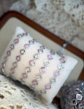 The Reese Pink Clover Chain | Stainless Silver