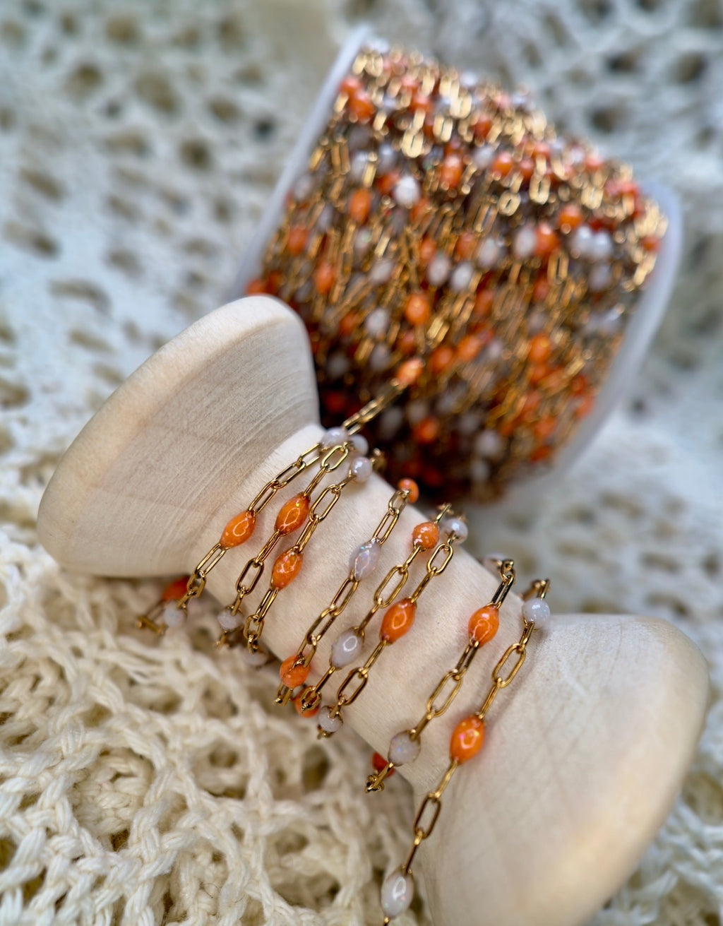 Tennessee Orange™ Sunburst Chain | 14K PVD Gold & 316 Surgical Stainless Steel | Rocky Top Collection |