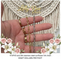 Sunflower Lane – Textured Oval Link Chain