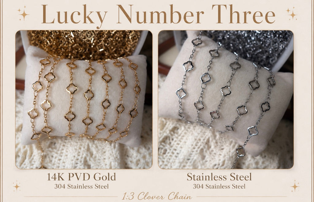 🍀 LUCKY NUMBER THREE — 1:3 Clover Chain