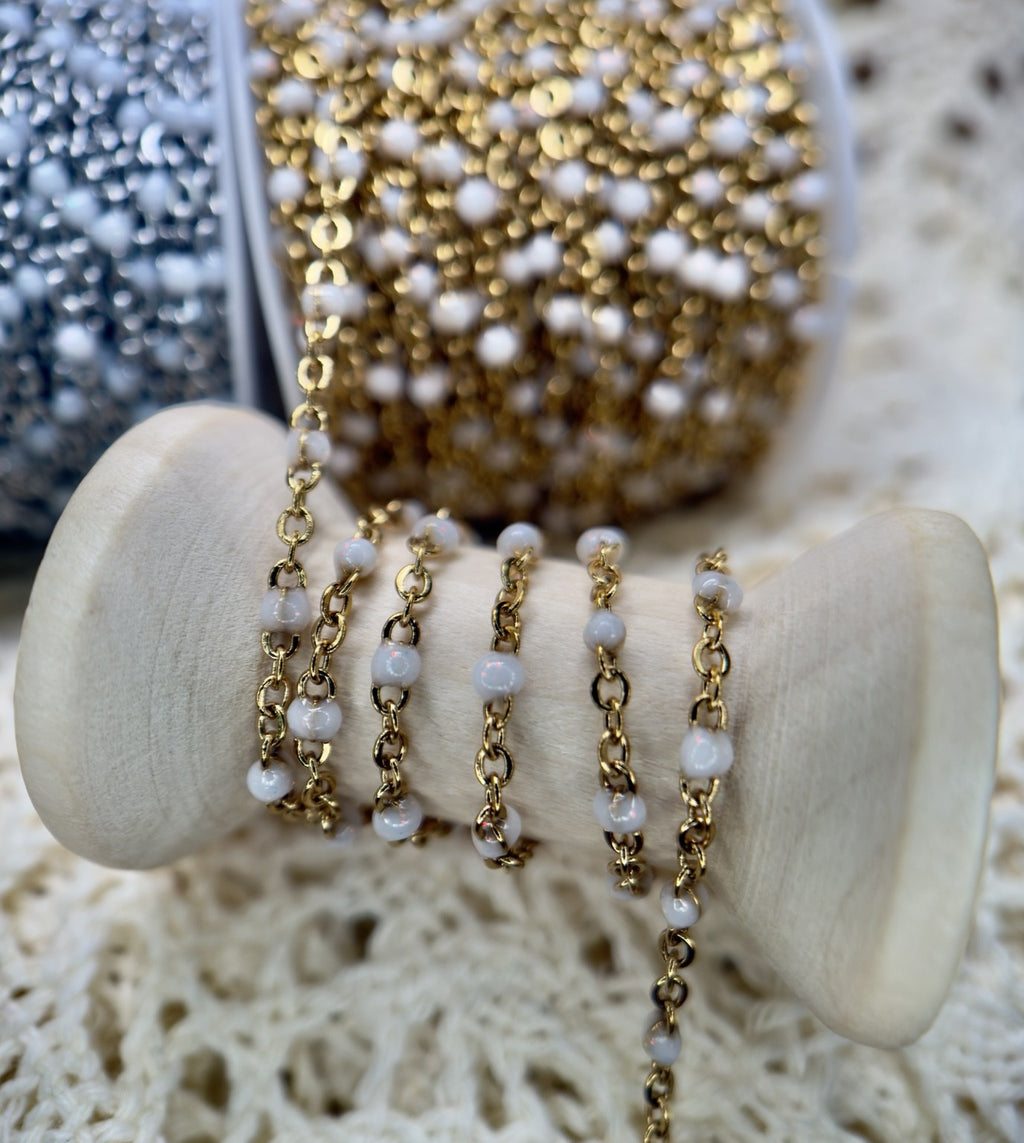 Snowflake Stardust™ Sparkly White Enamel Sat