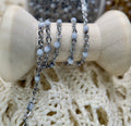 Snowflake Stardust™ Sparkly White Enamel Sat