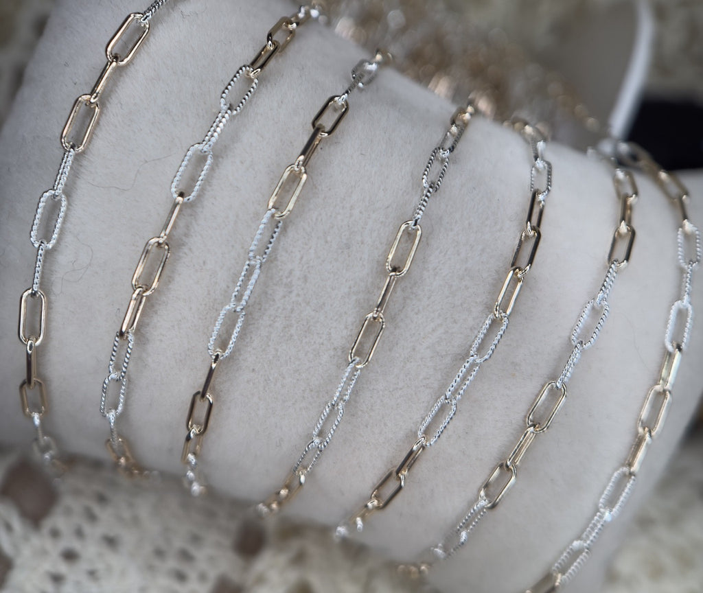 *SALE* Lilly Rose Paper Clip Chain | Gold Filled & Sterling Silver Mixed Metal