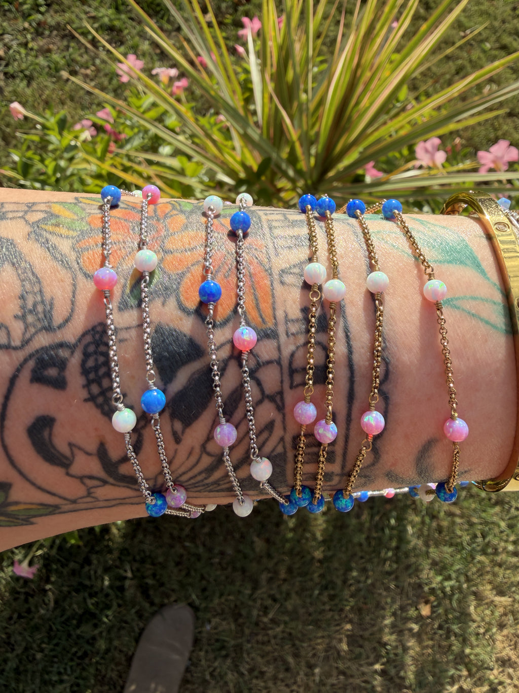 The Lilly Rose Tri-Colored Opalite™ Chain