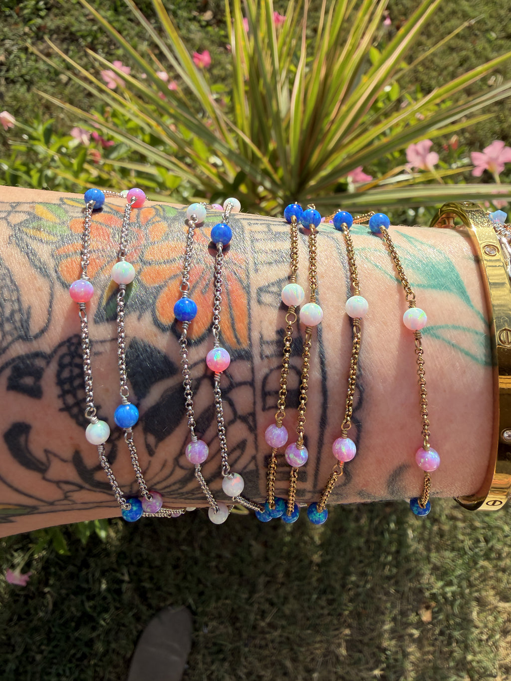 The Lilly Rose Tri-Colored Opalite™ Chain