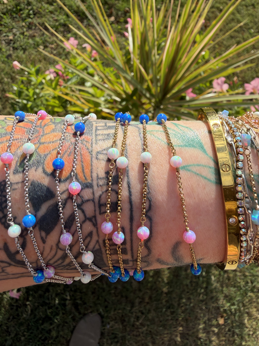 The Lilly Rose Tri-Colored Opalite™ Chain