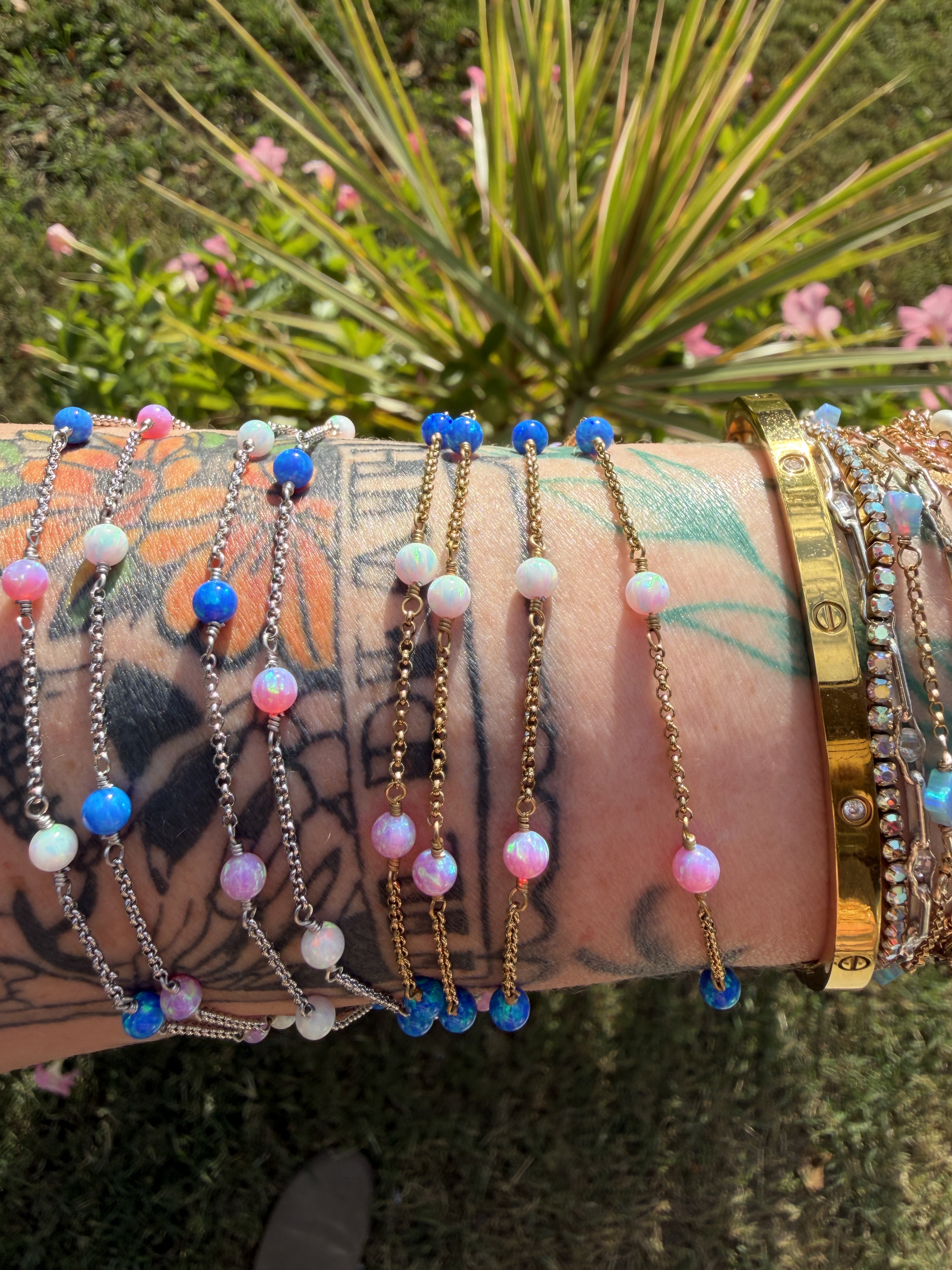 The Lilly Rose Tri-Colored Opalite™ Chain