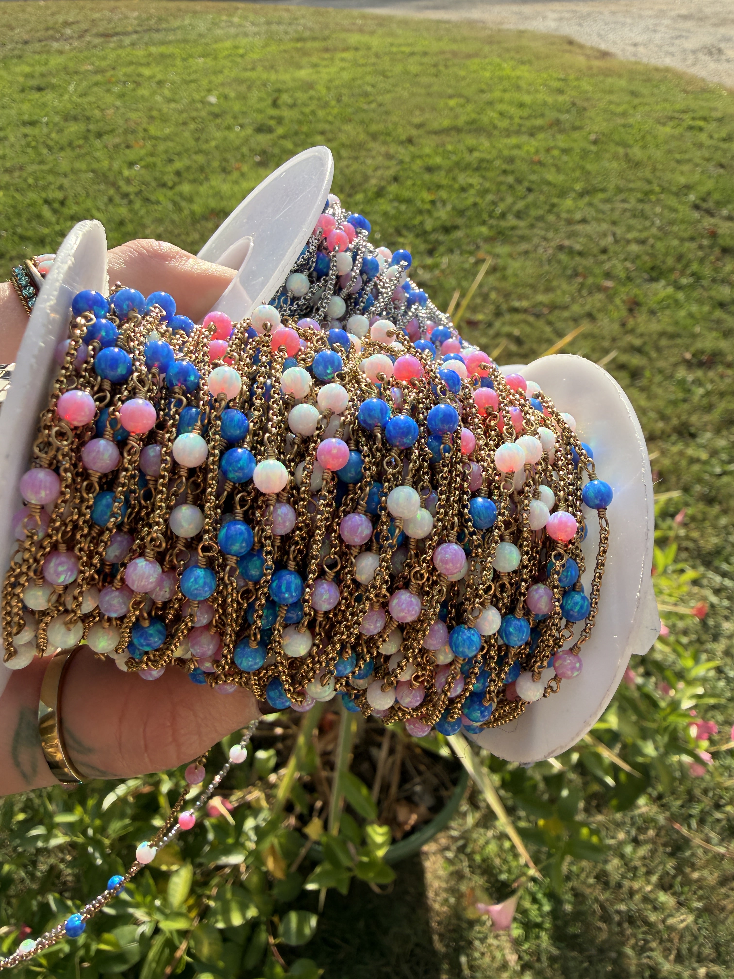 The Lilly Rose Tri-Colored Opalite™ Chain