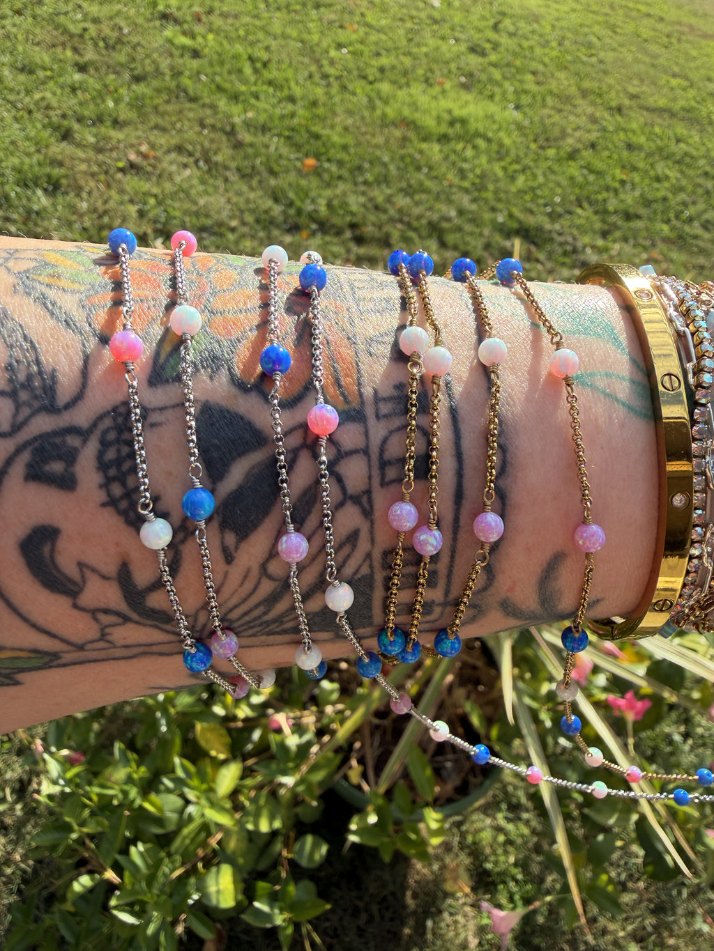 The Lilly Rose Tri-Colored Opalite™ Chain