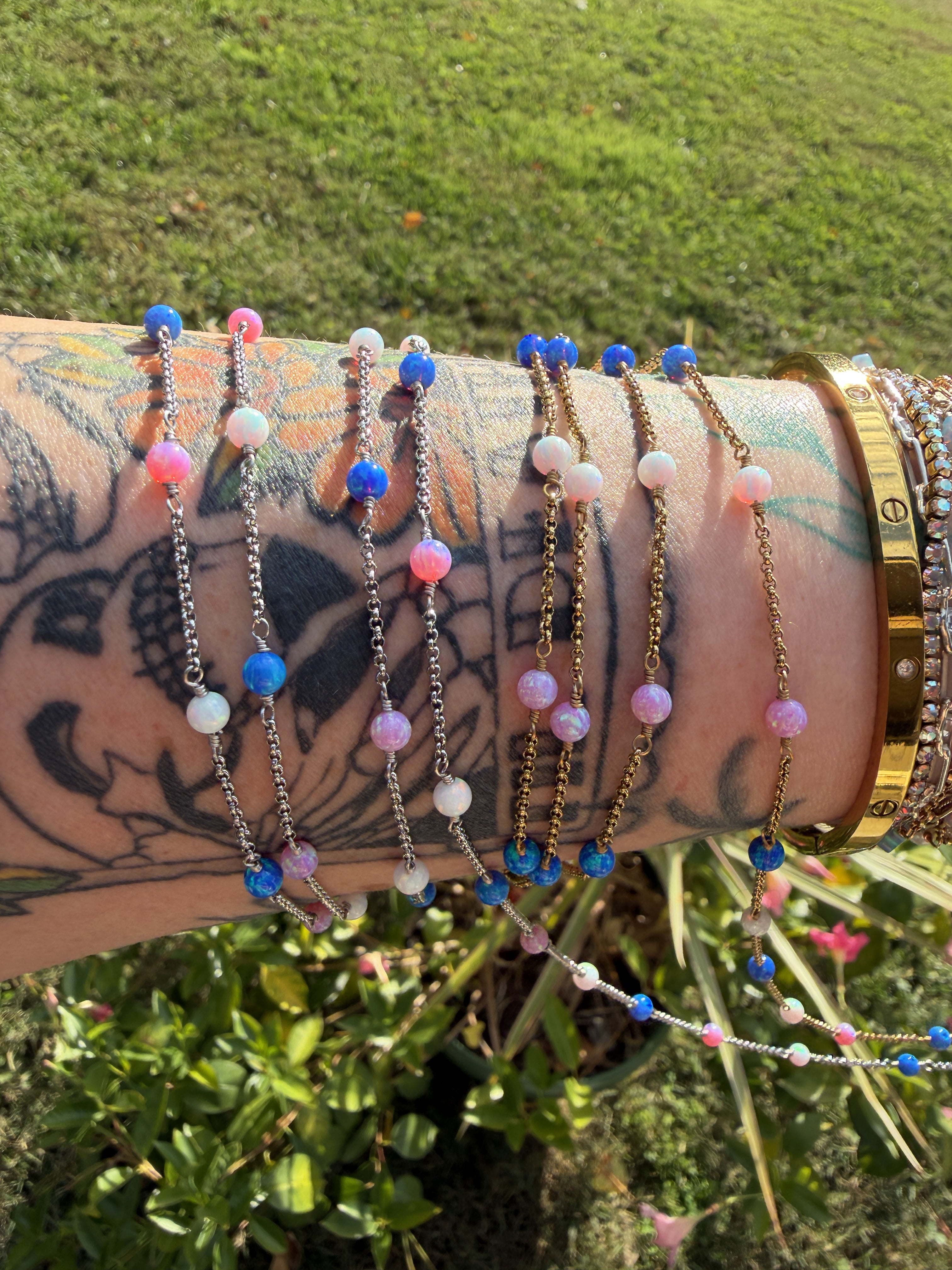 The Lilly Rose Tri-Colored Opalite™ Chain