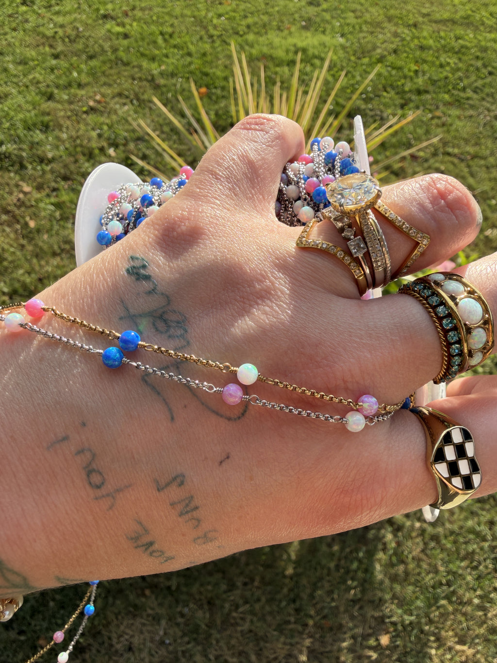 The Lilly Rose Tri-Colored Opalite™ Chain