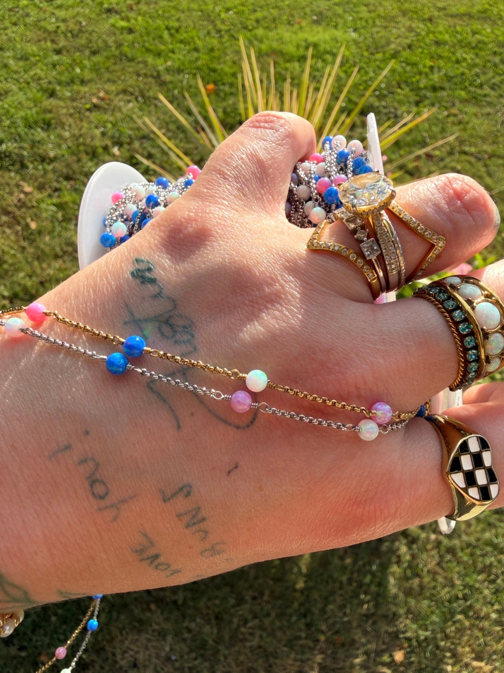 The Lilly Rose Tri-Colored Opalite™ Chain