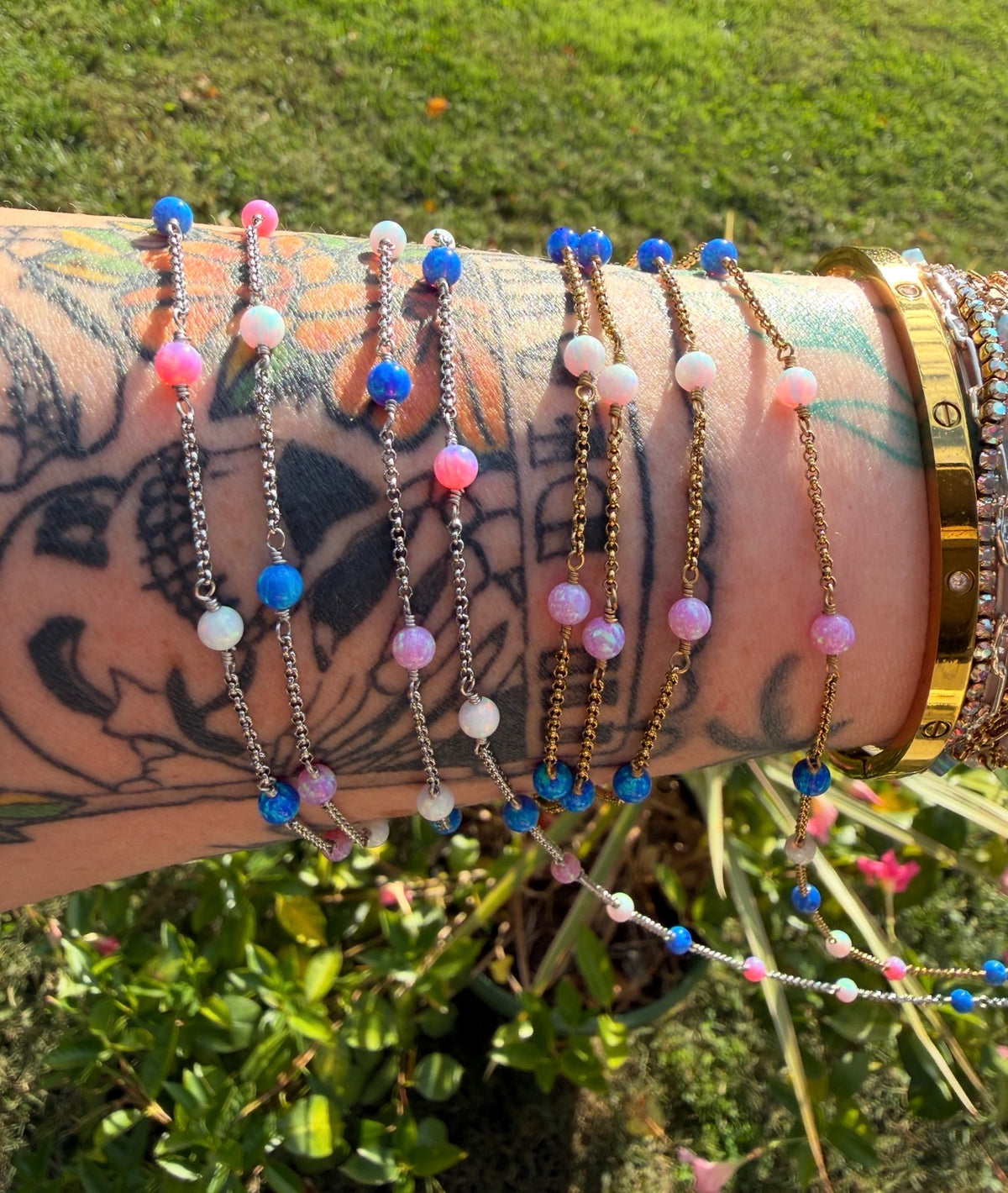 The Lilly Rose Tri-Colored Opalite™ Chain