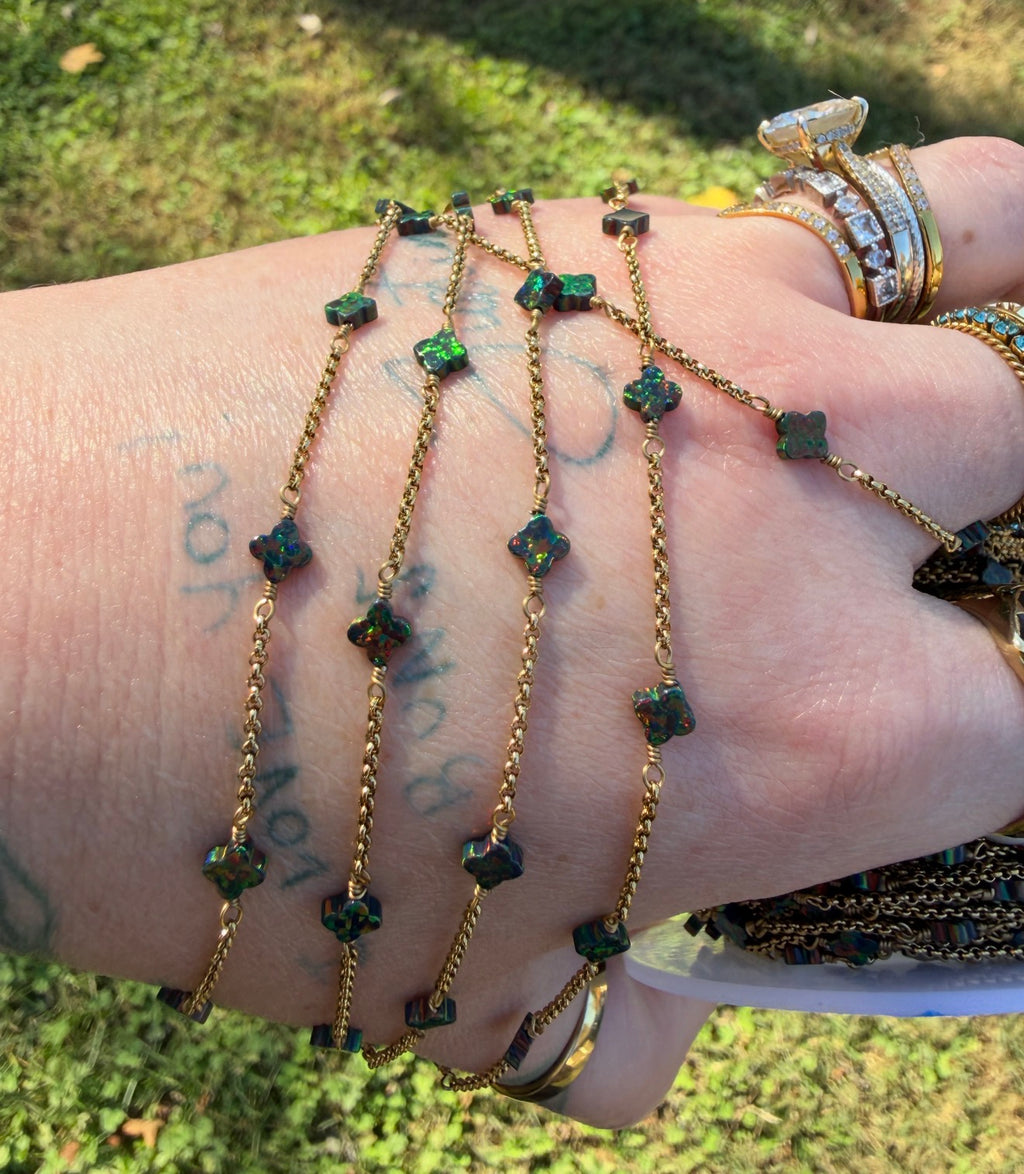 Fire Opal Radiance™ Rolo Chain
