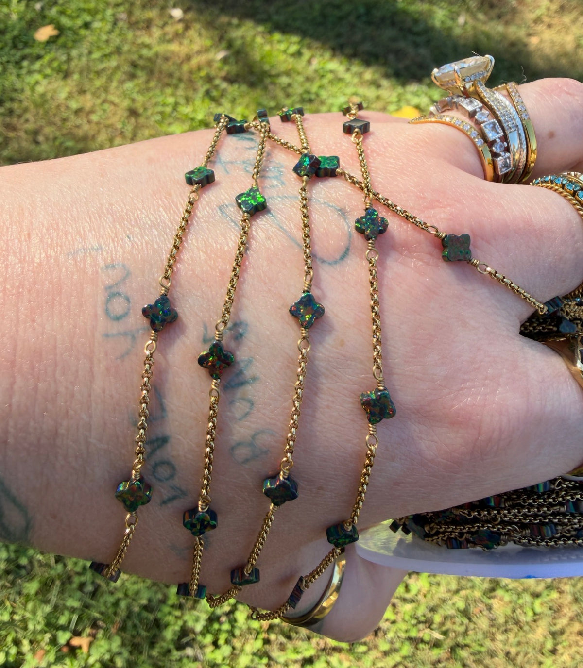 Fire Opal Radiance™ Rolo Chain
