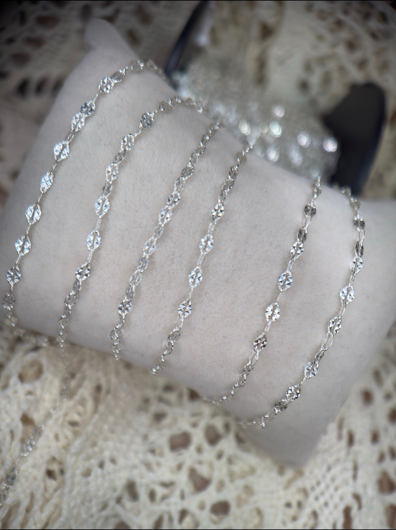 Sterling Silver Lip Chain