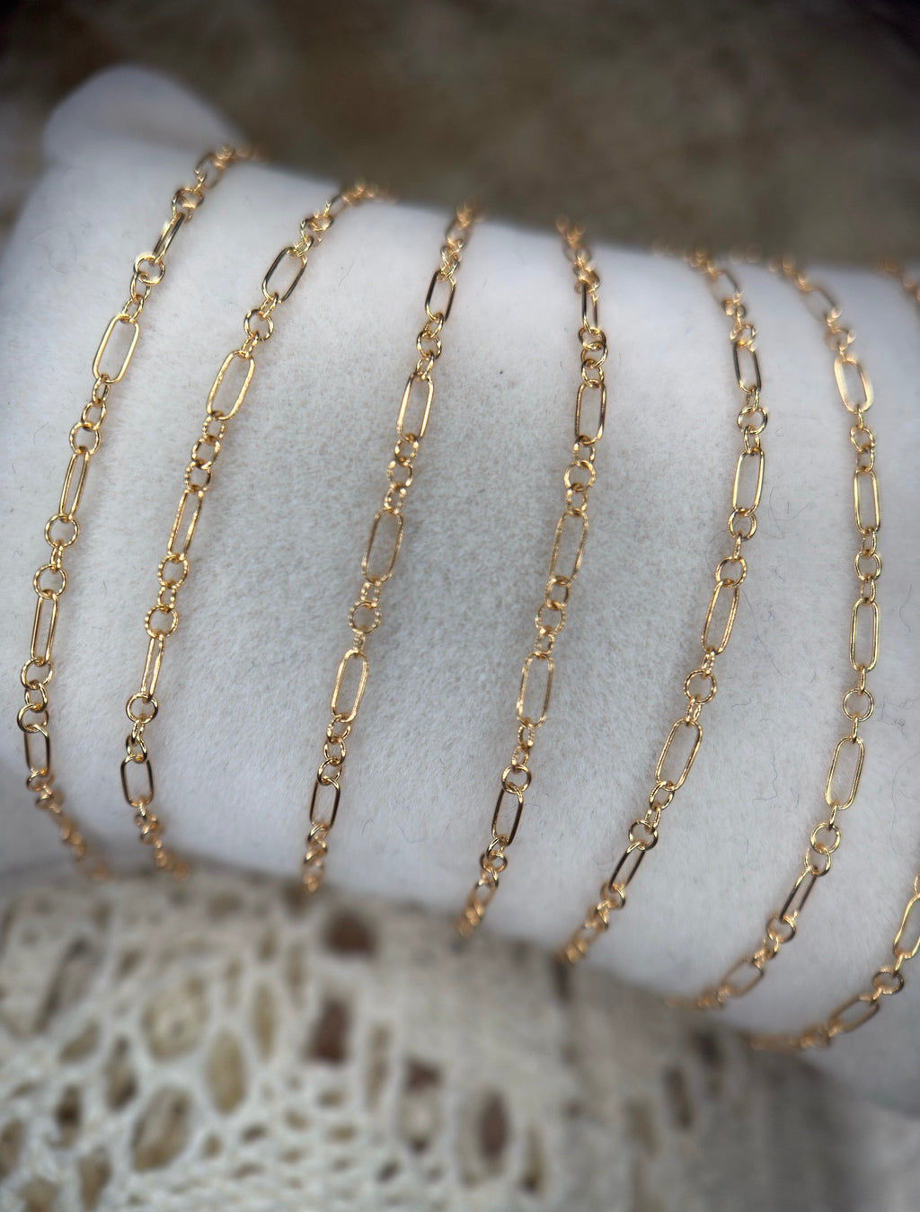 Gold Filled Long and Short Oval Chain