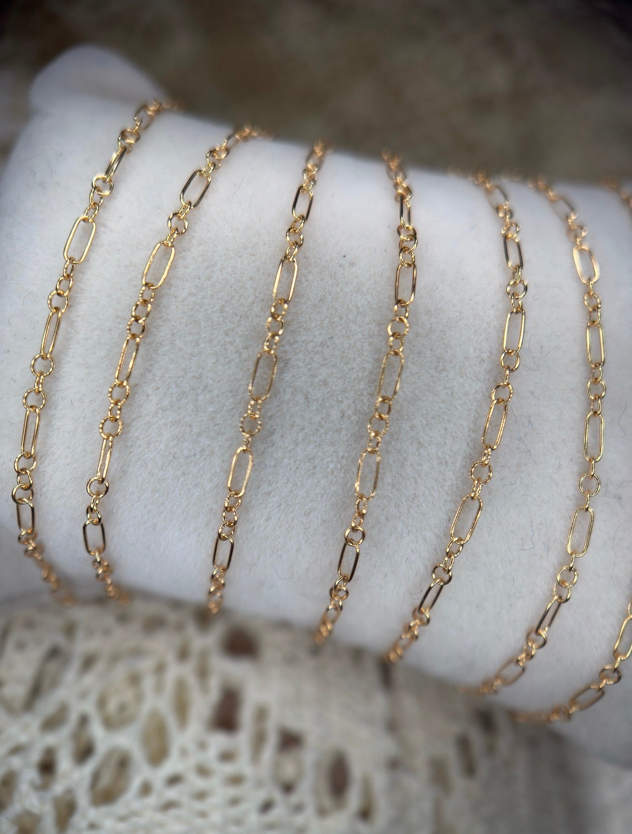 Gold Filled Long and Short Oval Chain