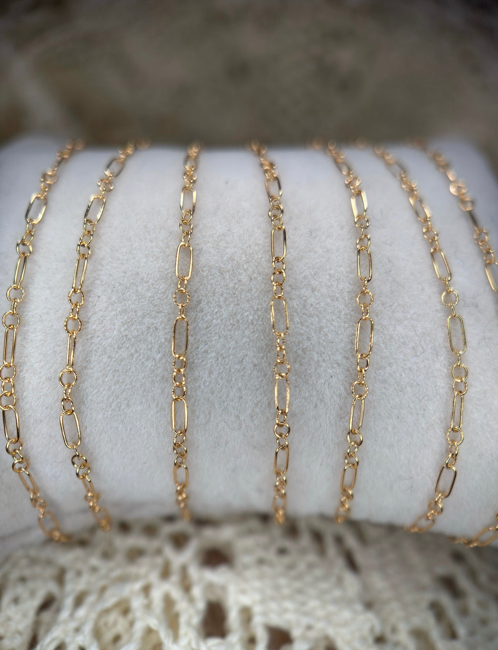 Gold Filled Long and Short Oval Chain