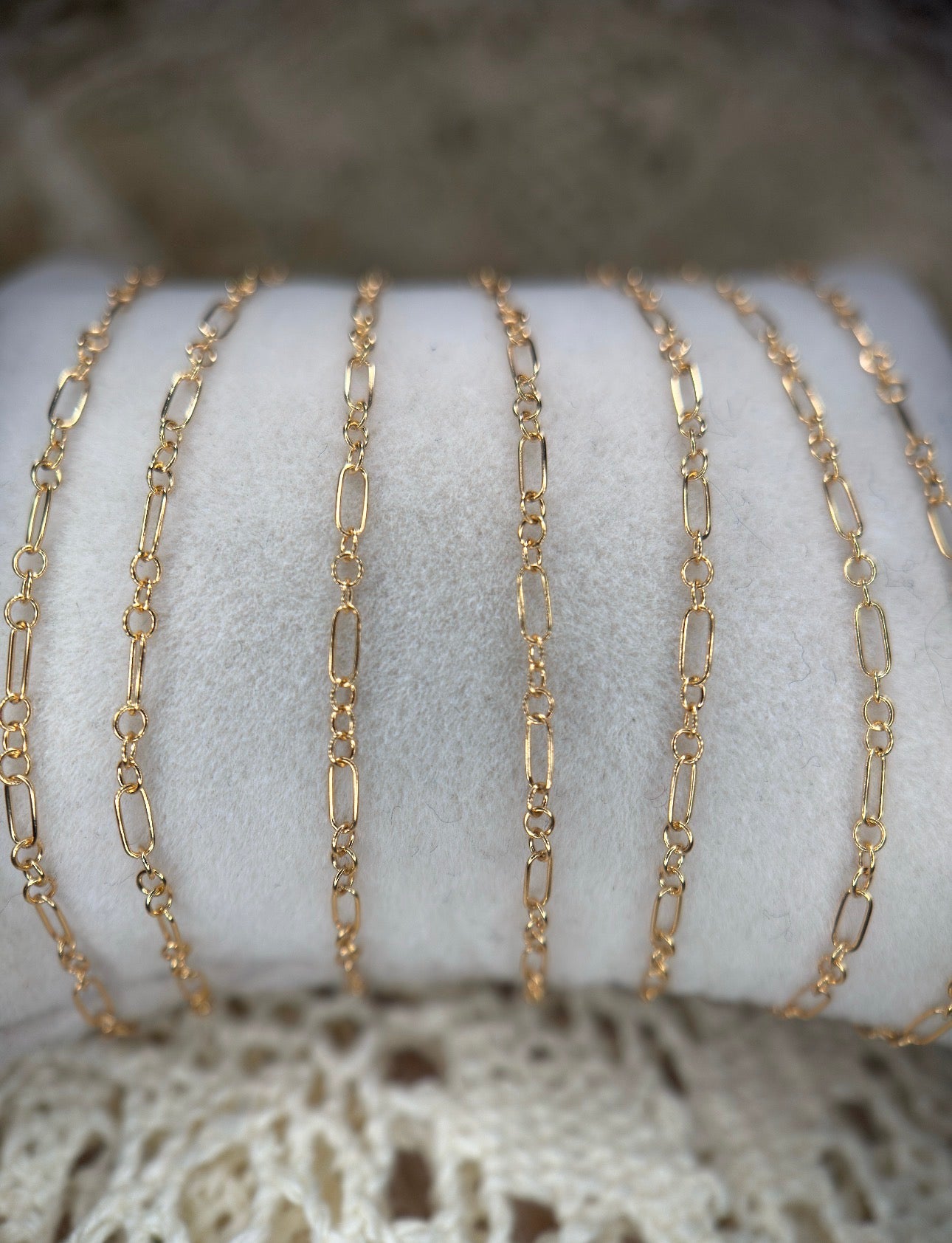Gold Filled Long and Short Oval Chain