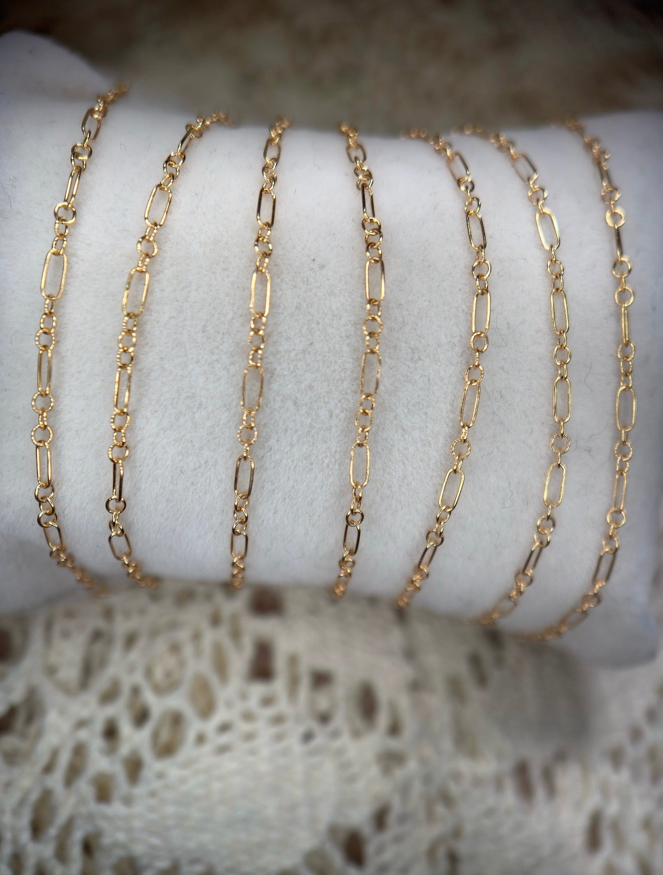 Gold Filled Long and Short Oval Chain