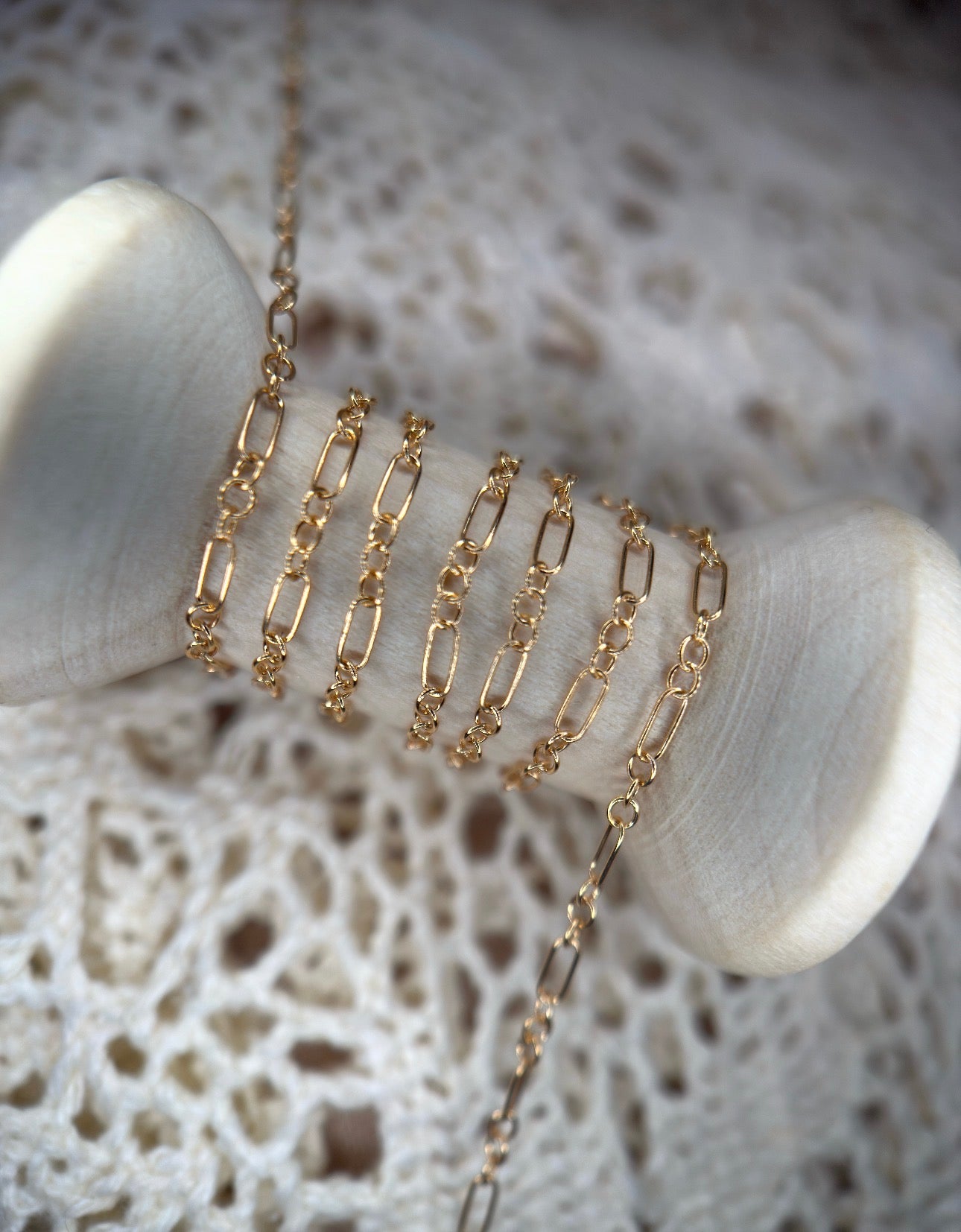 Gold Filled Long and Short Oval Chain