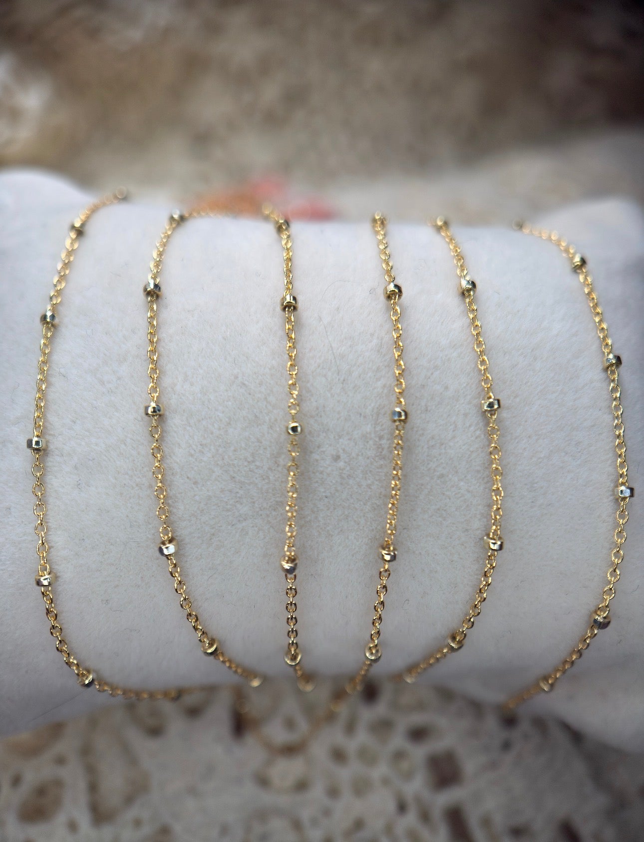 Gold Filled Mixed Metal Satellite Chain