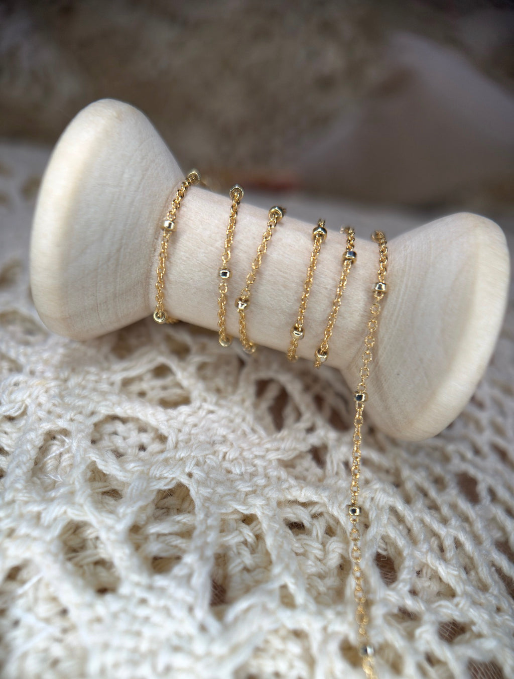 Gold Filled Mixed Metal Satellite Chain