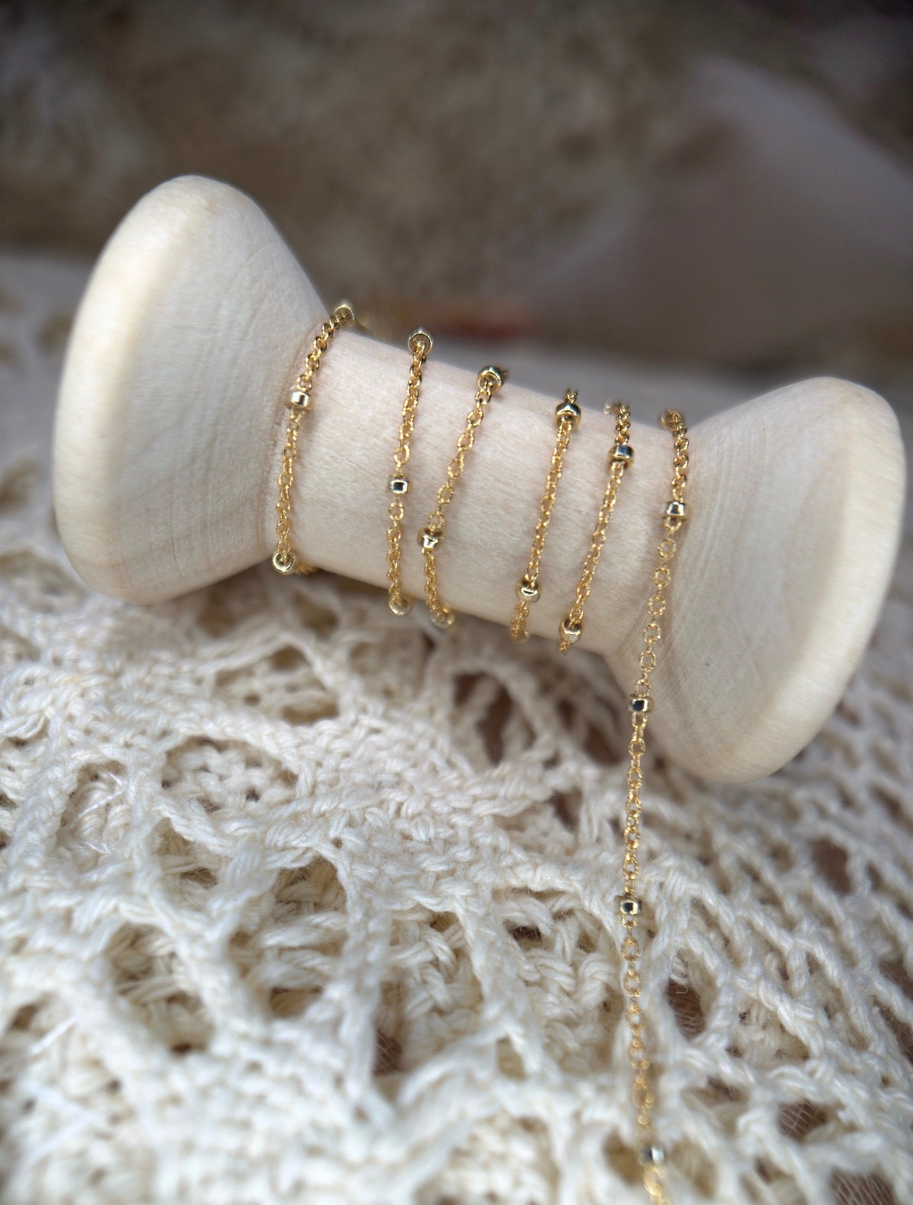 Gold Filled Mixed Metal Satellite Chain
