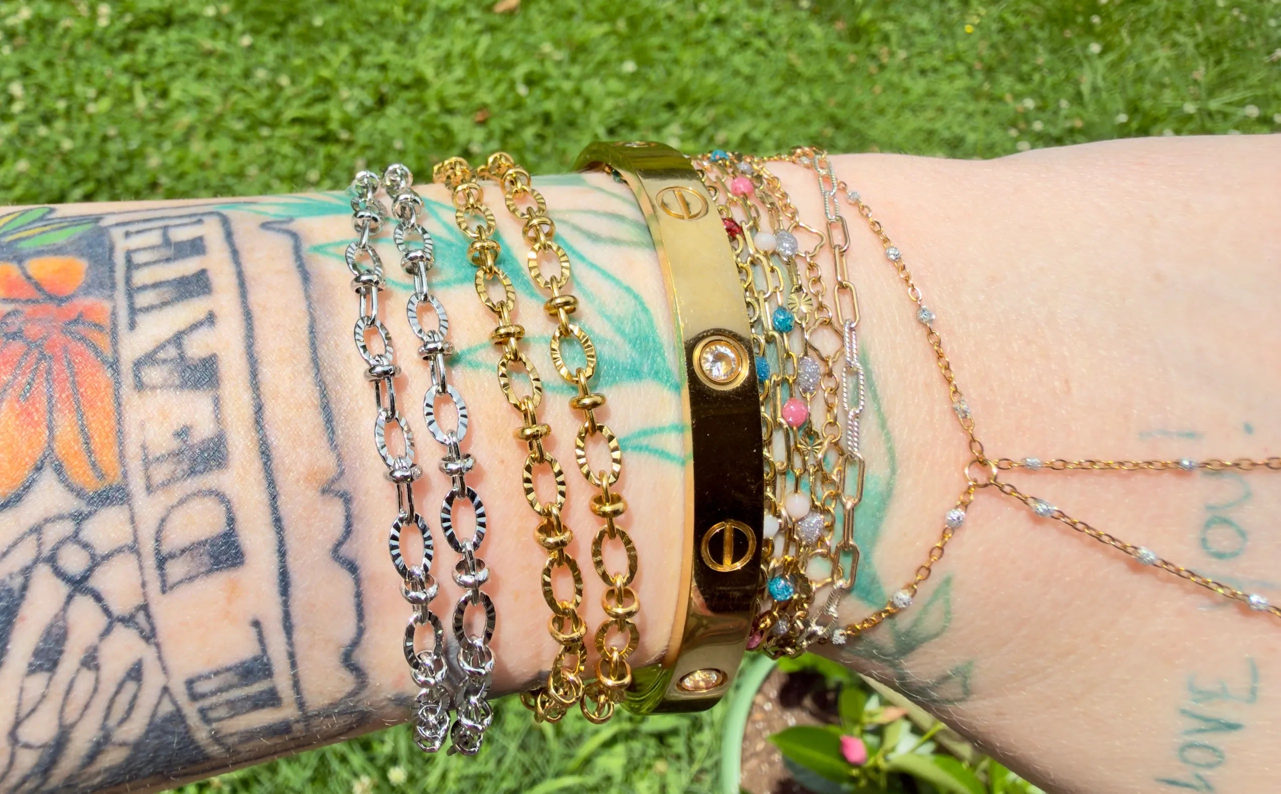 Sunflower Lane – Textured Oval Link Chain