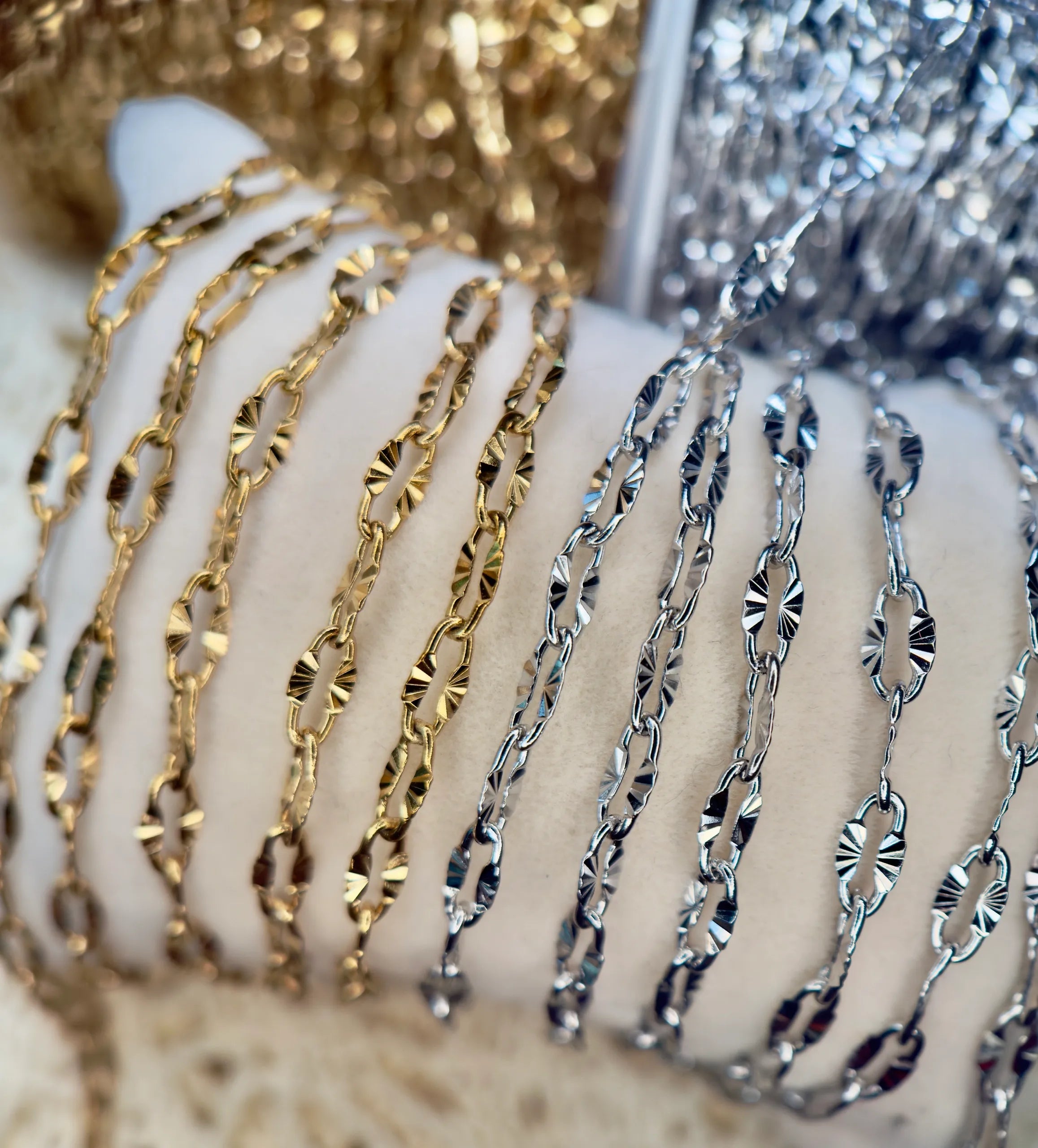 Sunflower Luxe Paper Clip Chain | 14K PVD GOLD & STAINLESS SILVER