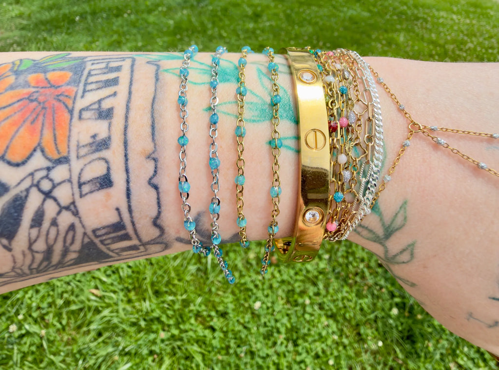 Heart of the Ocean | 14K PVD GOLD & 316 SURGICAL STAINLESS STEEL