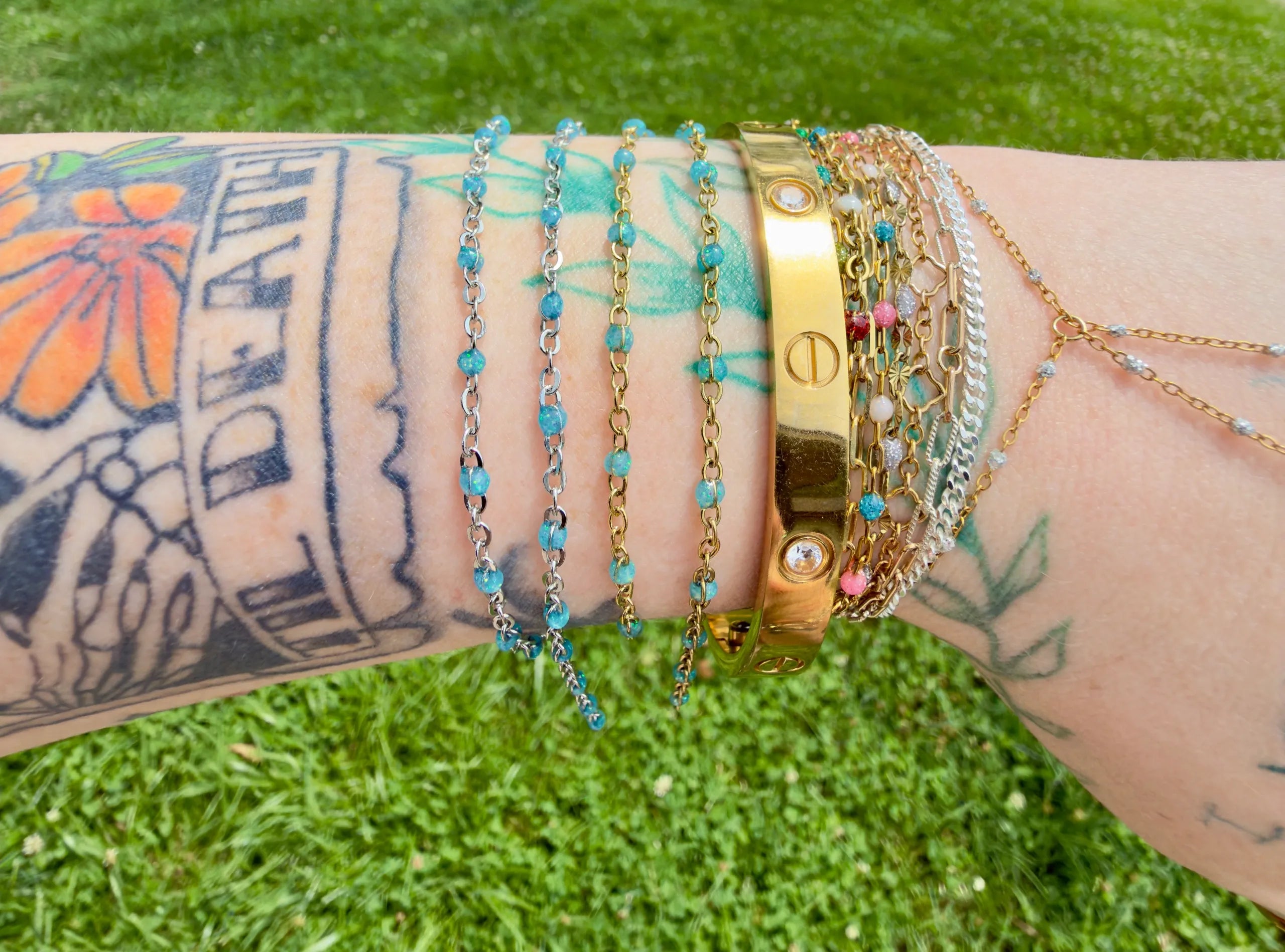 Heart of the Ocean | 14K PVD GOLD & 316 SURGICAL STAINLESS STEEL