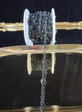 Black Beaded | Black Stainless Steel Satellite Chain