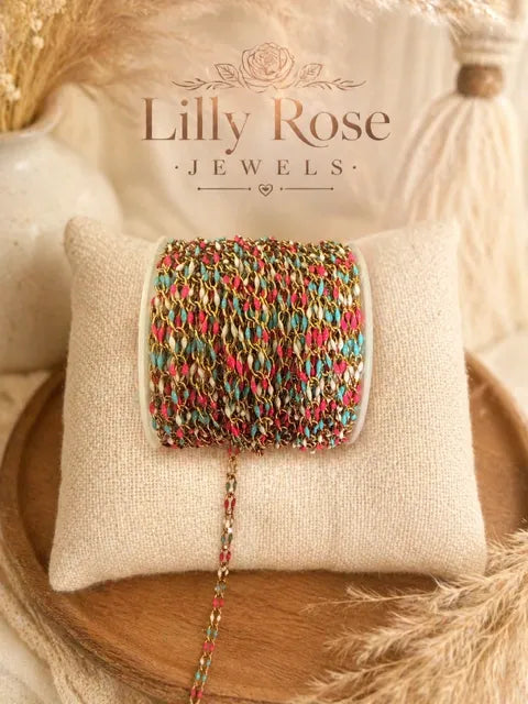 Bomb Pop™ Enamel Oval Link Chain