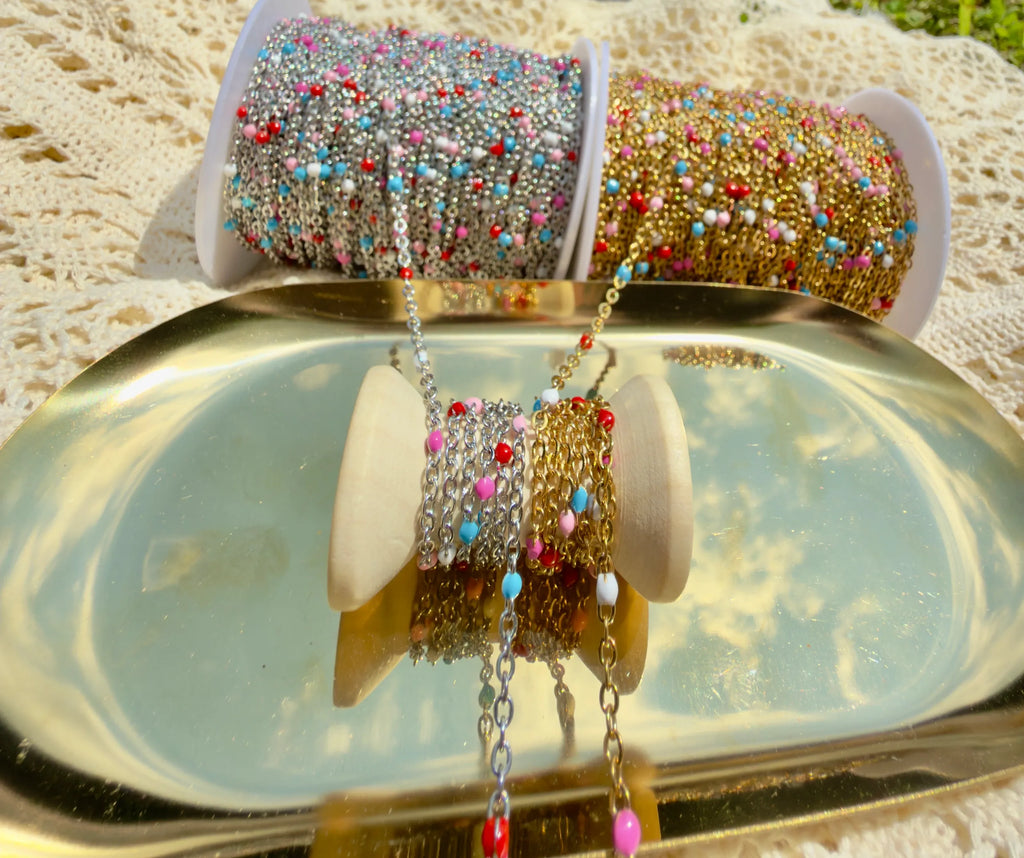 Cotton Candy Dreams - 14k PVD/Stainless Silver