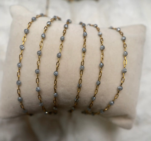 14K PVD Disco Ball Paper Clip