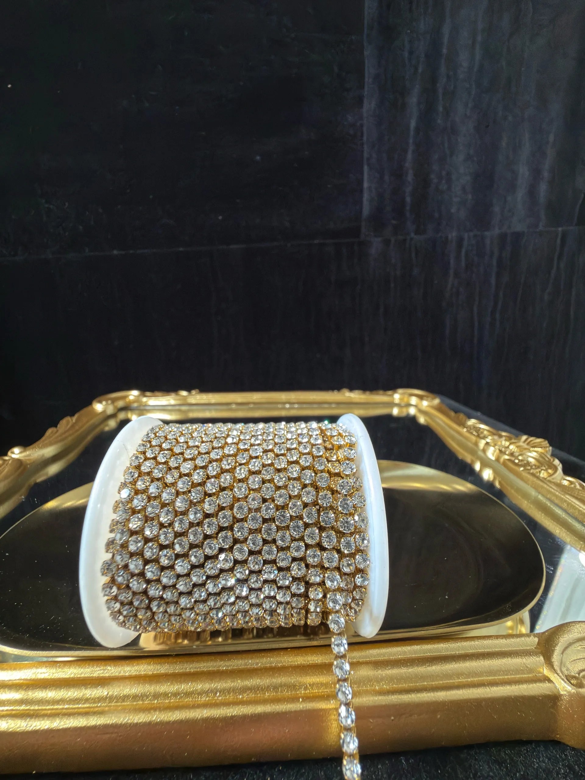 4mm Tennis Band | PVD Gold Chain