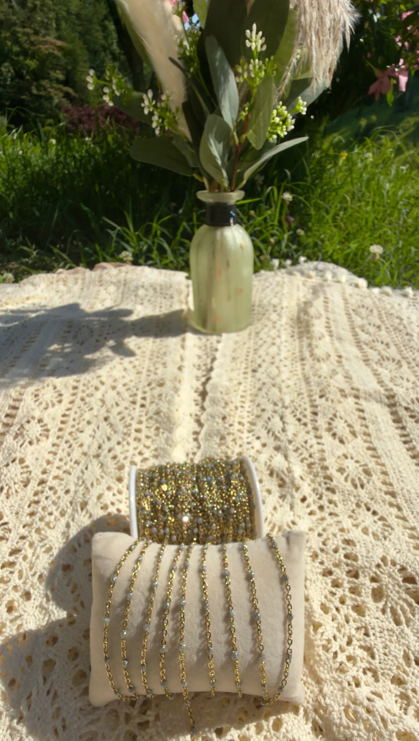 Medium Disco Ball | PVD Gold Satellite Chain